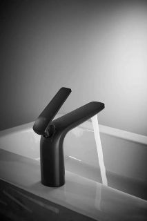 Смеситель для раковины Rose R3901H чёрный матовый